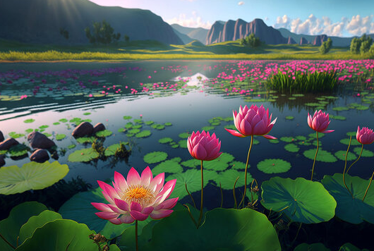 Pesona Keindahan Lotus Pond: Oase Ketenangan di Tengah Hingar-Bingar Kota